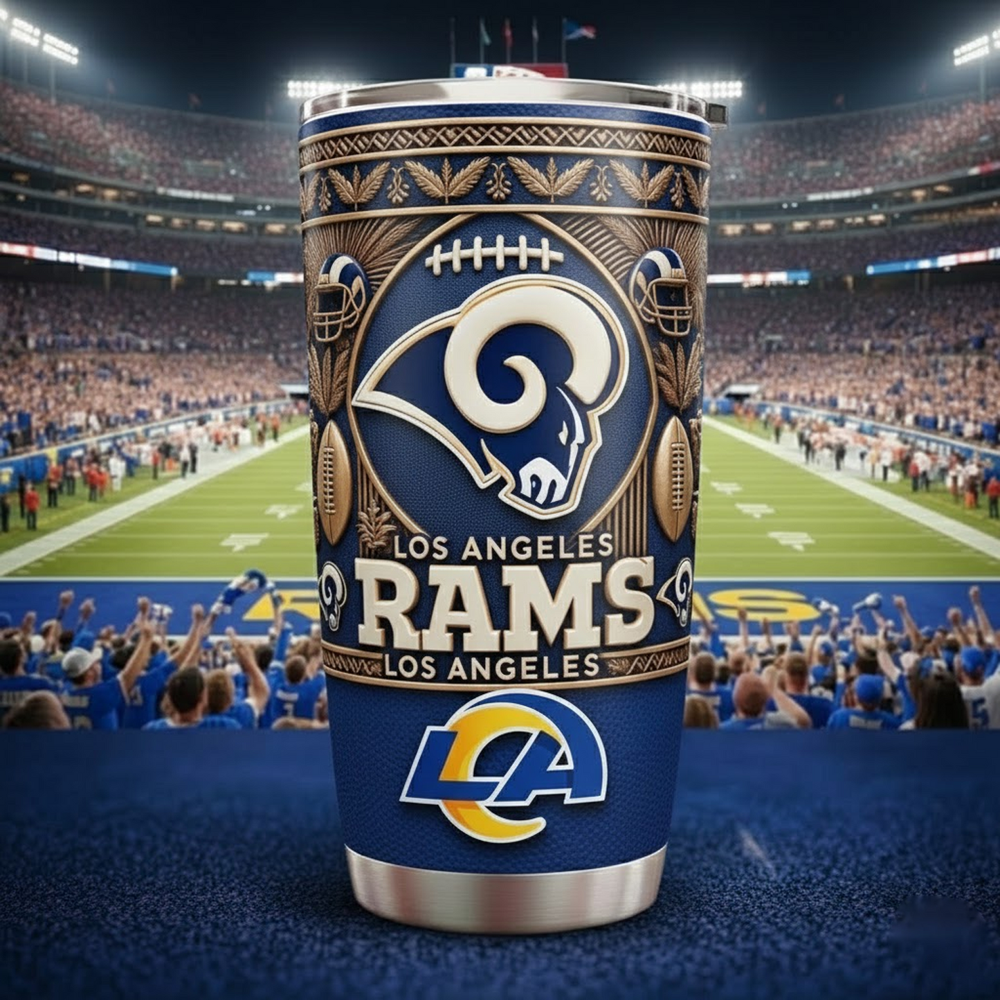 LAR X NFL mascot-shaped thermal mug V2 NAK NHT