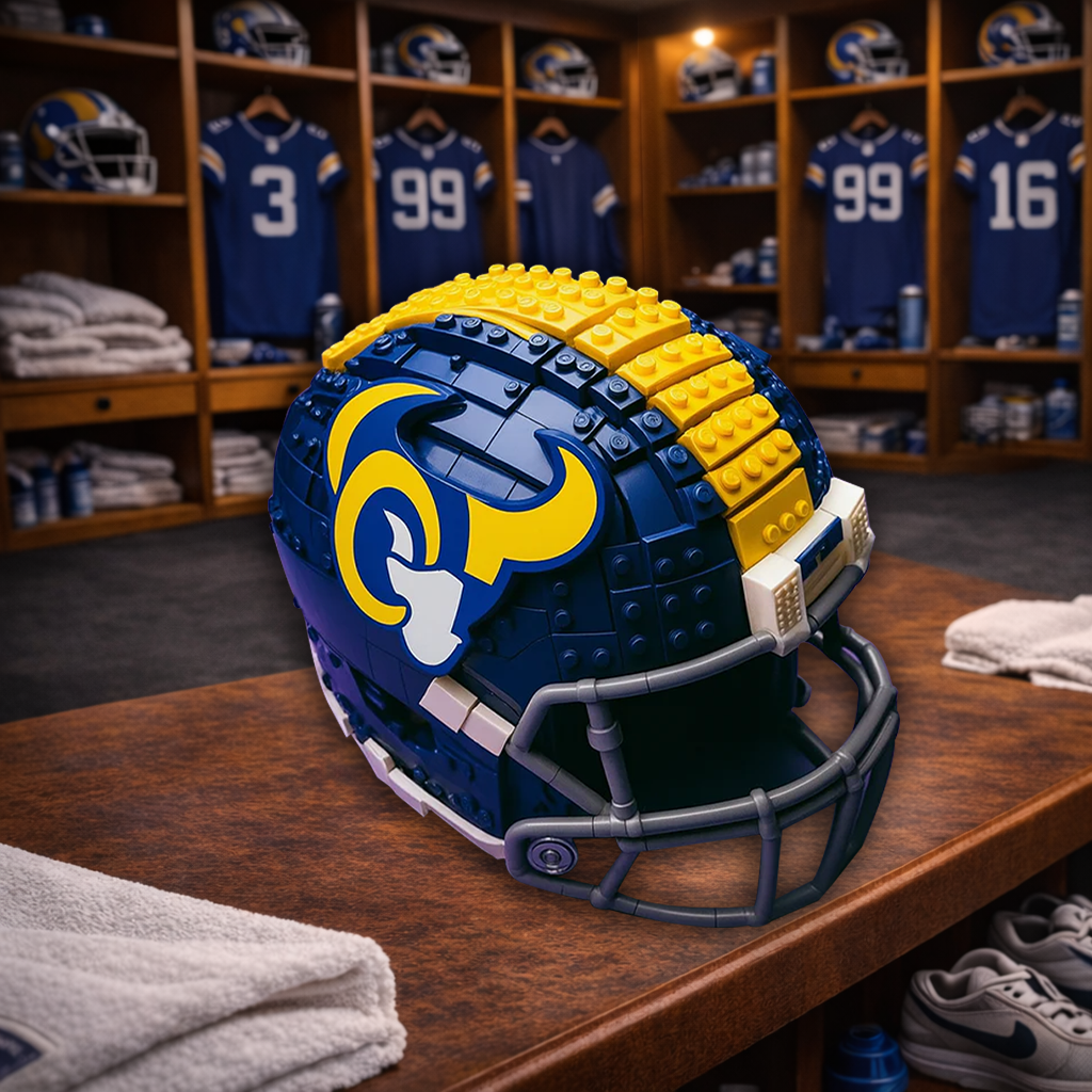 LAR x NFL Teams Helmets Armed With Lego-Like Blocks DDT CTND