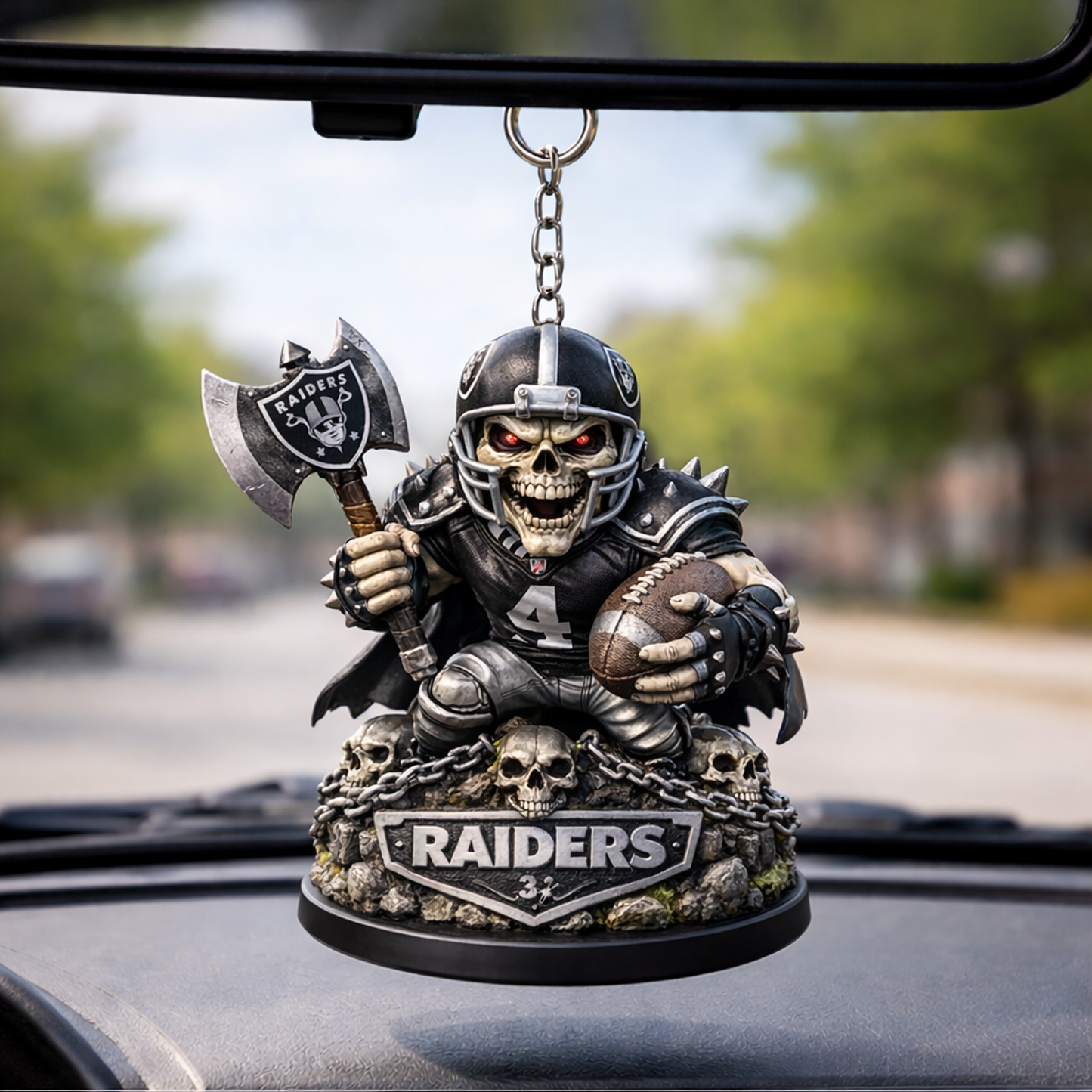 LV X NFL Football Mascot Car Hanging Ornament NAK NHT