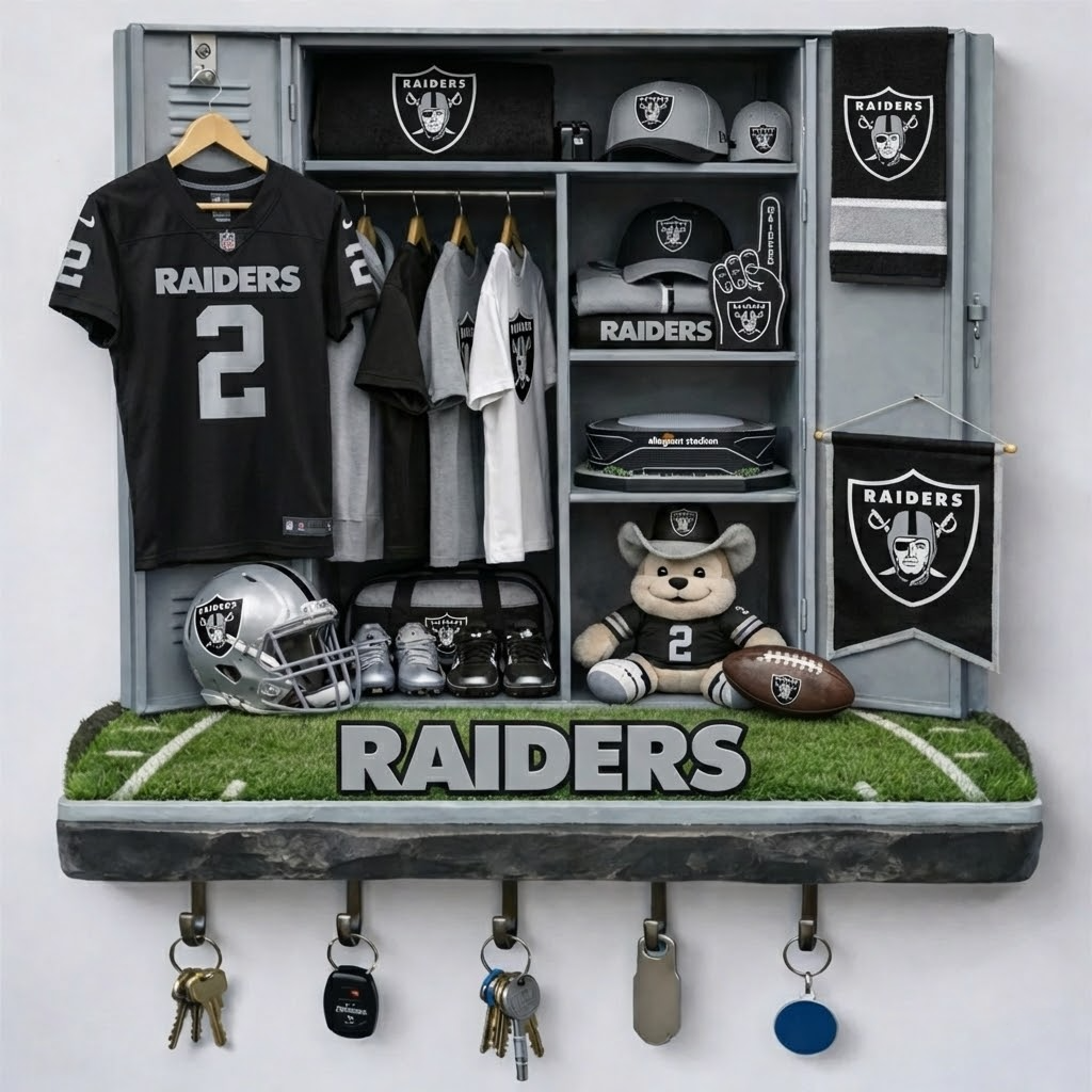 LVR x NFL Changing Room Personalized 3D Visual Effect Acrylic Key Holder DDT NTL