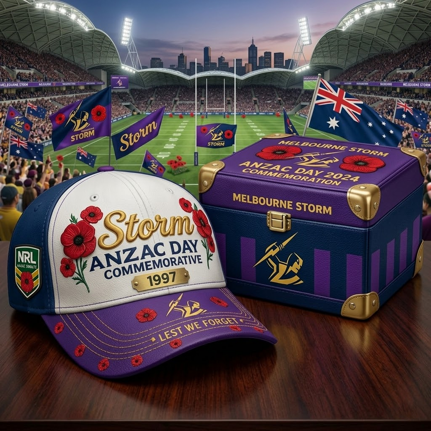 MEL x NRL ANZAC Day Commemorative Cap NAK NHT