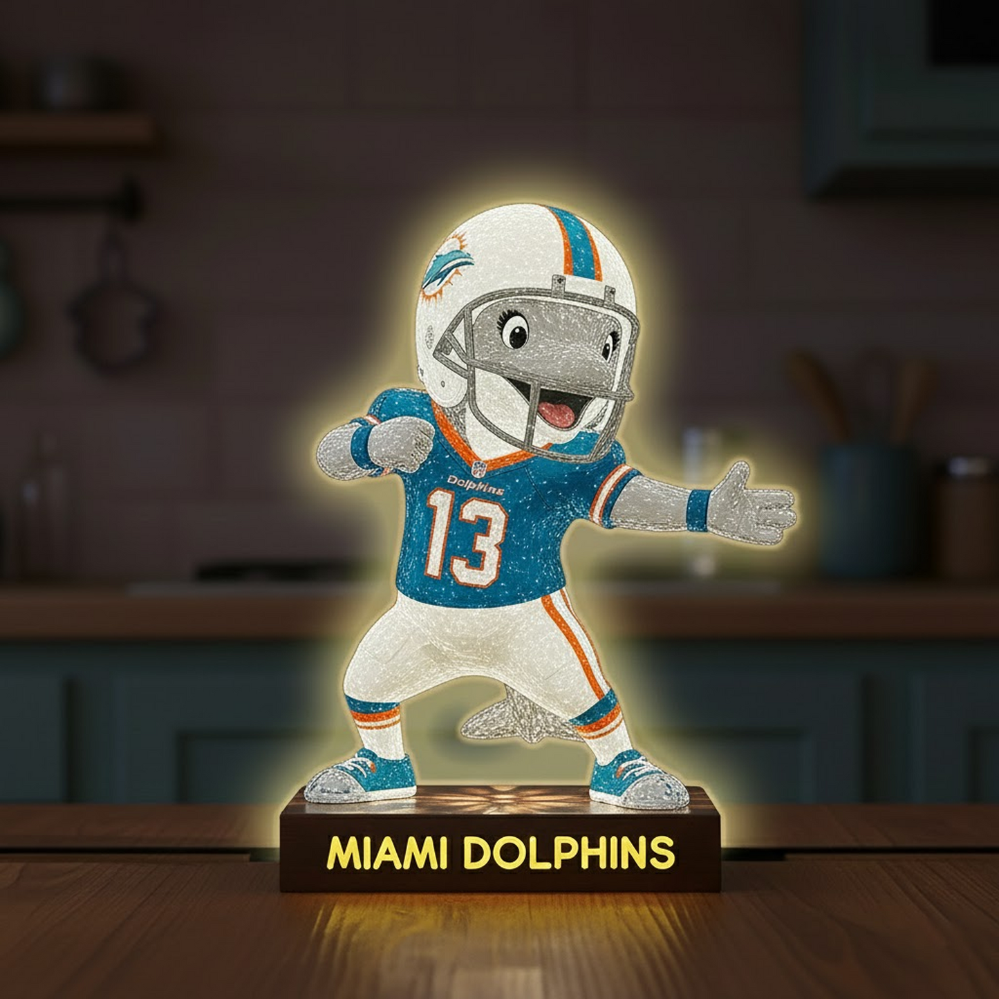 MIA X NFL Funny Characters Acrylic Light Box - Personalized Gifts NAK NHT