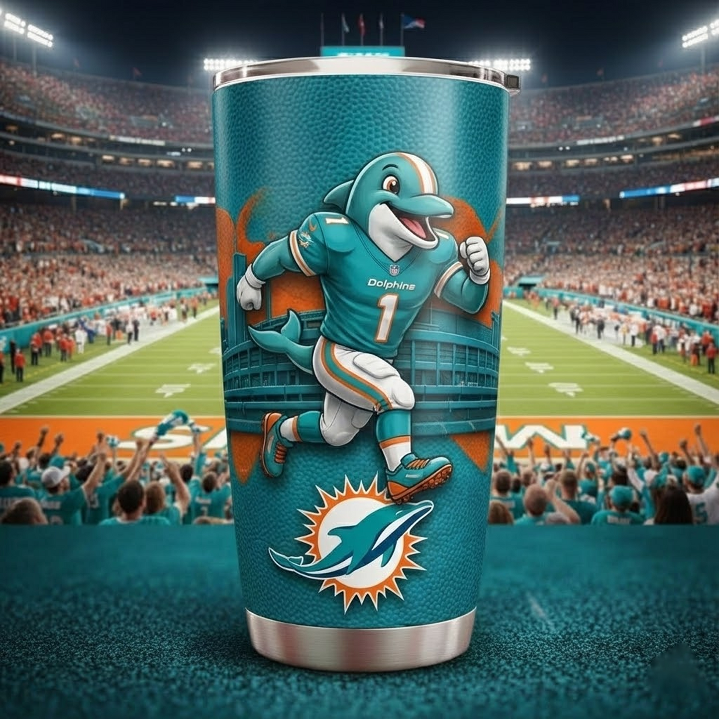 MIA X NFL mascot-shaped thermal mug NAK NHT