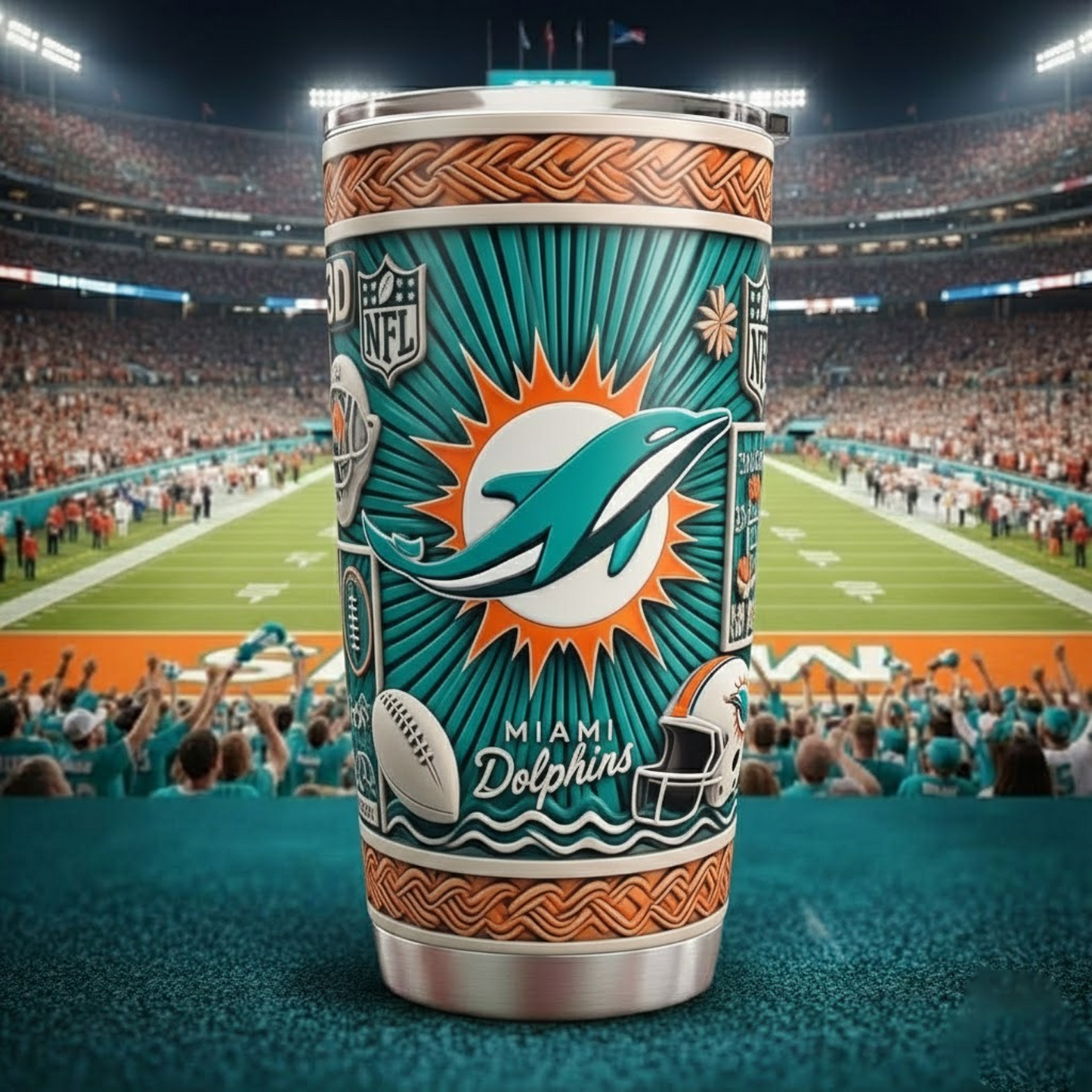 MIA X NFL mascot-shaped thermal mug V2 NAK NHT