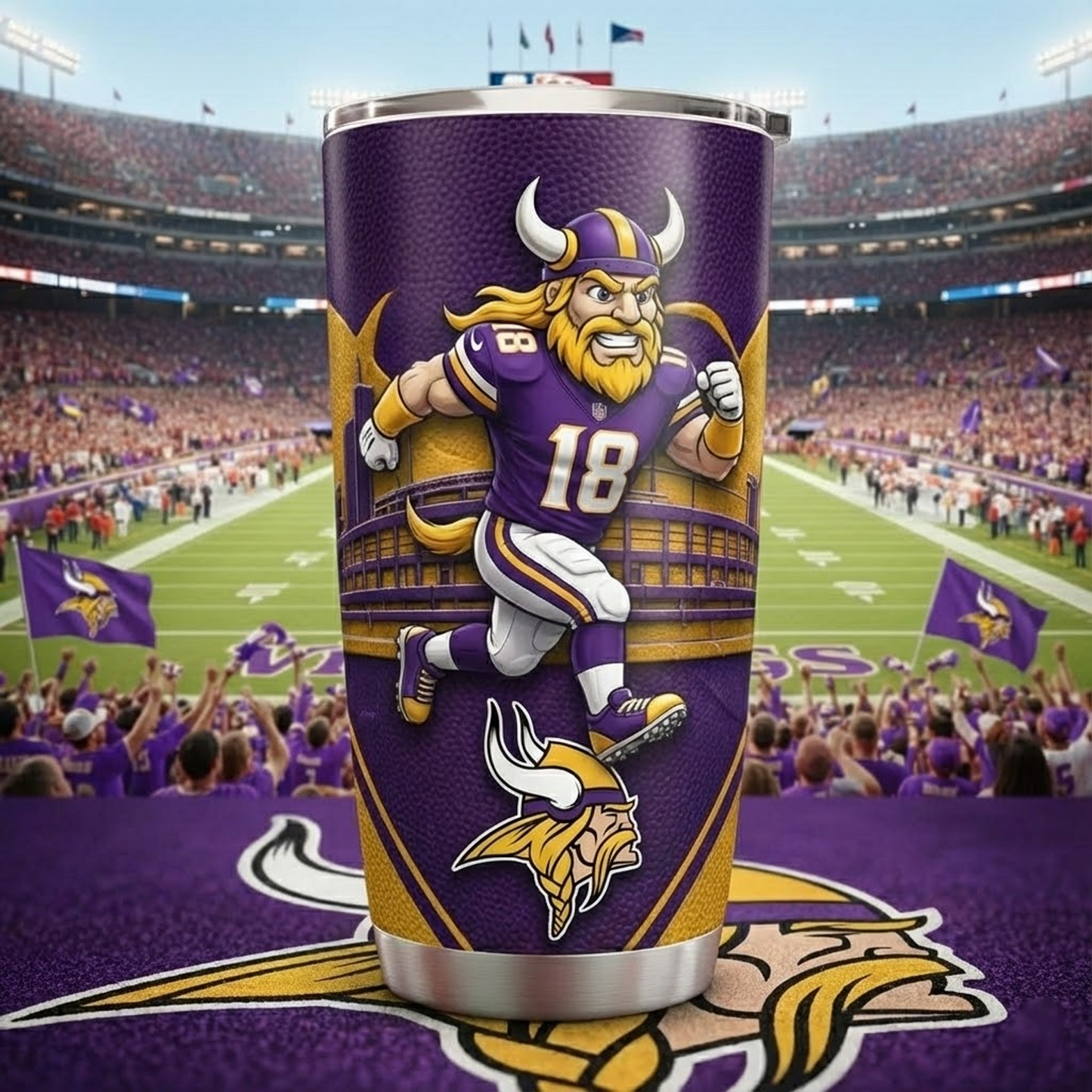 MIN X NFL mascot-shaped thermal mug NAK NHT