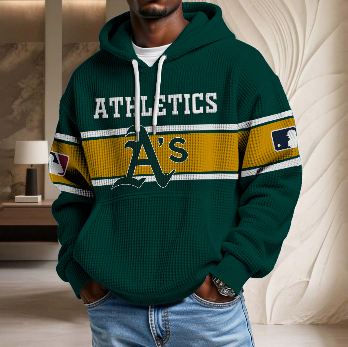 MLB x ATH Waffle Hoodie HLP HLPHUONG