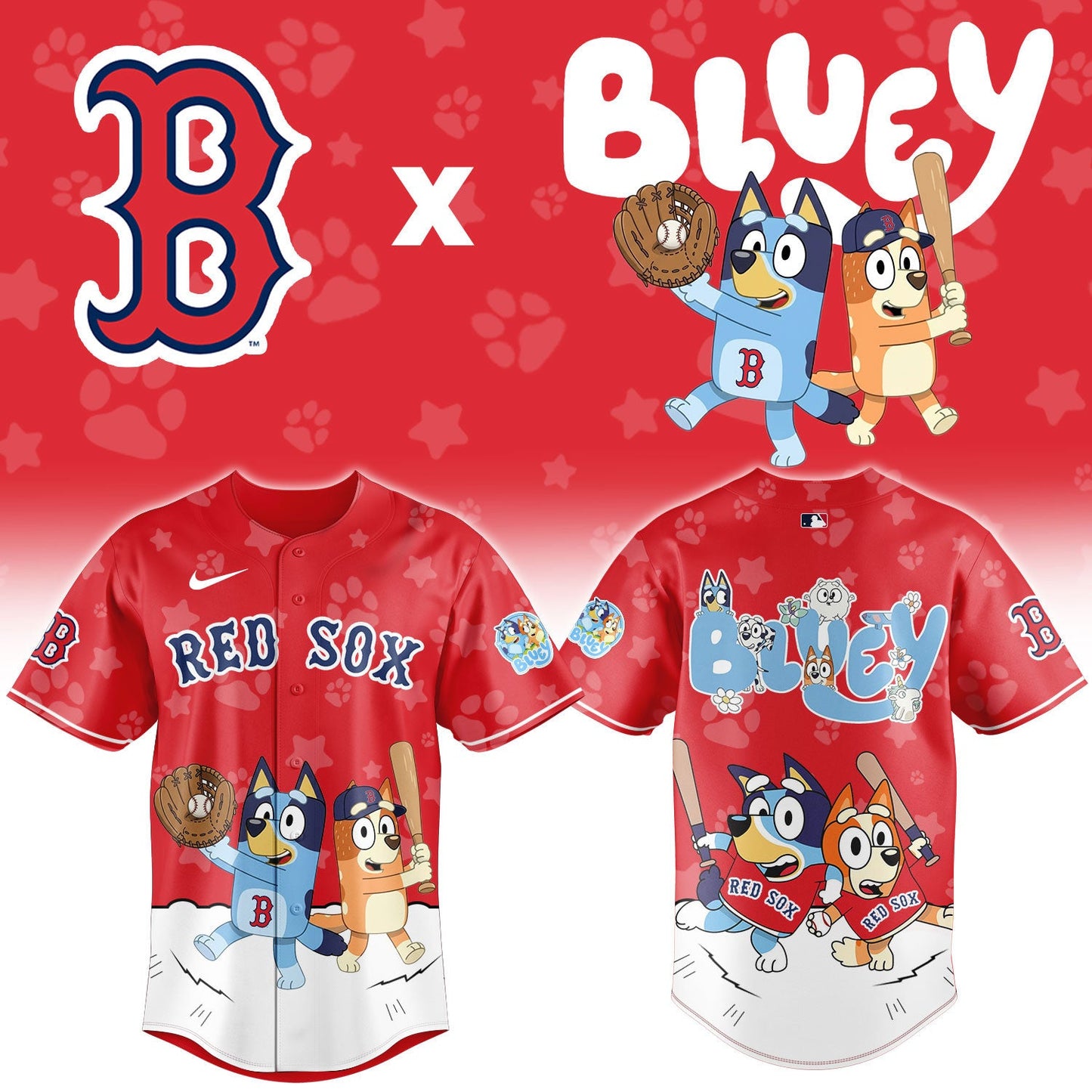 MLB x BOS Bluey Baseball Jersey HLP HLPHUONG