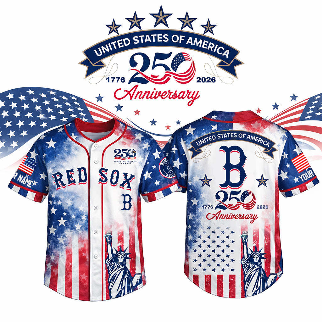 MLB x BOS US 250th Anniversary Baseball Jersey HLP HLPHUONG