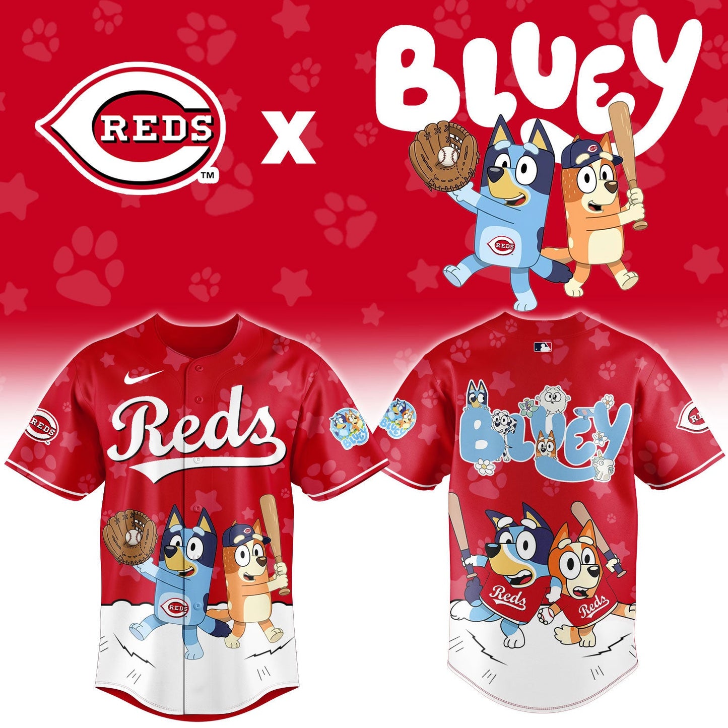 MLB x CIN Bluey Baseball Jersey HLP HLPHUONG