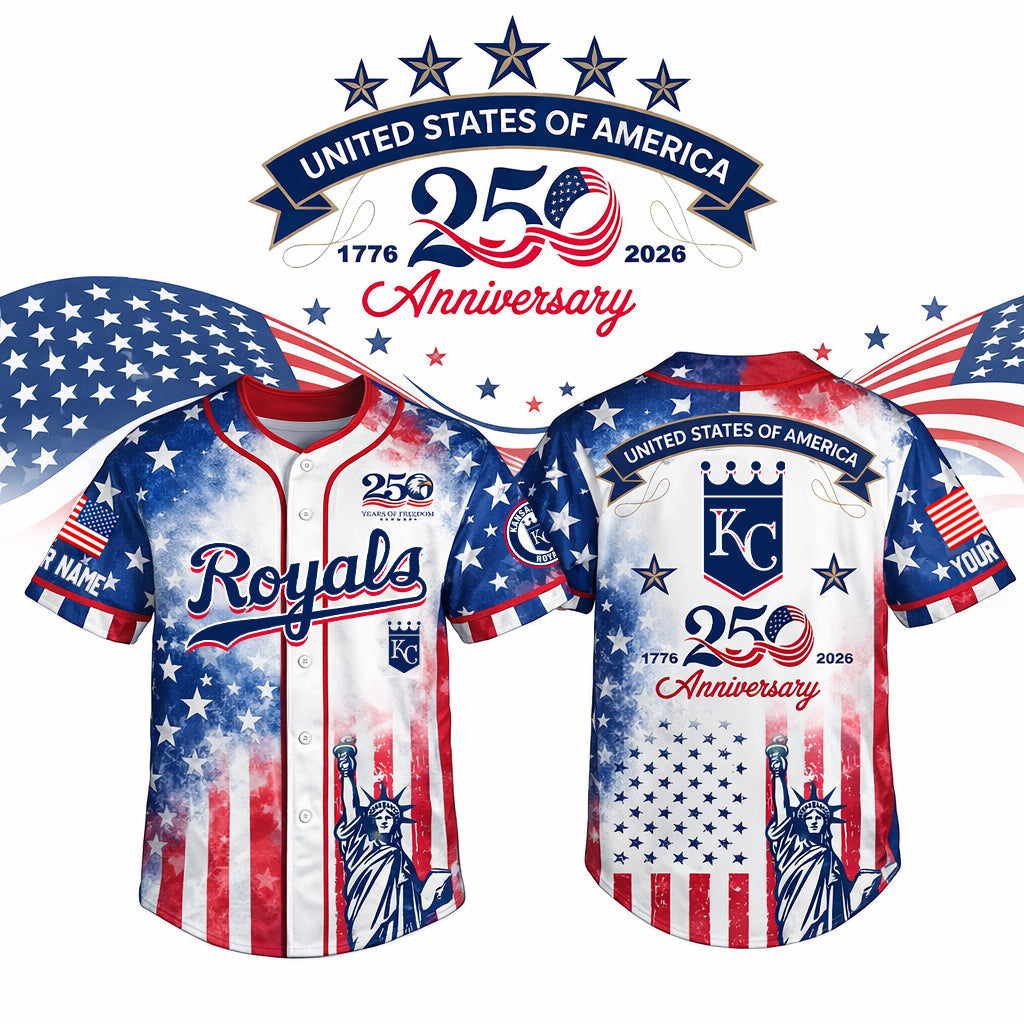 MLB x KC US 250th Anniversary Baseball Jersey HLP HLPHUONG