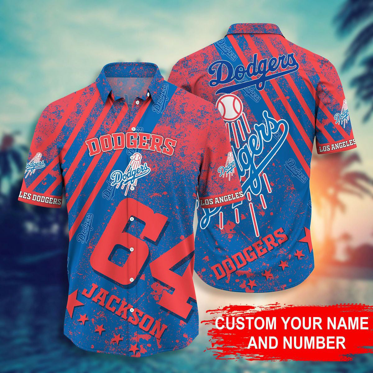 MLB x LAD Personalized Hawaiian Shirt HLP HLPHUONG