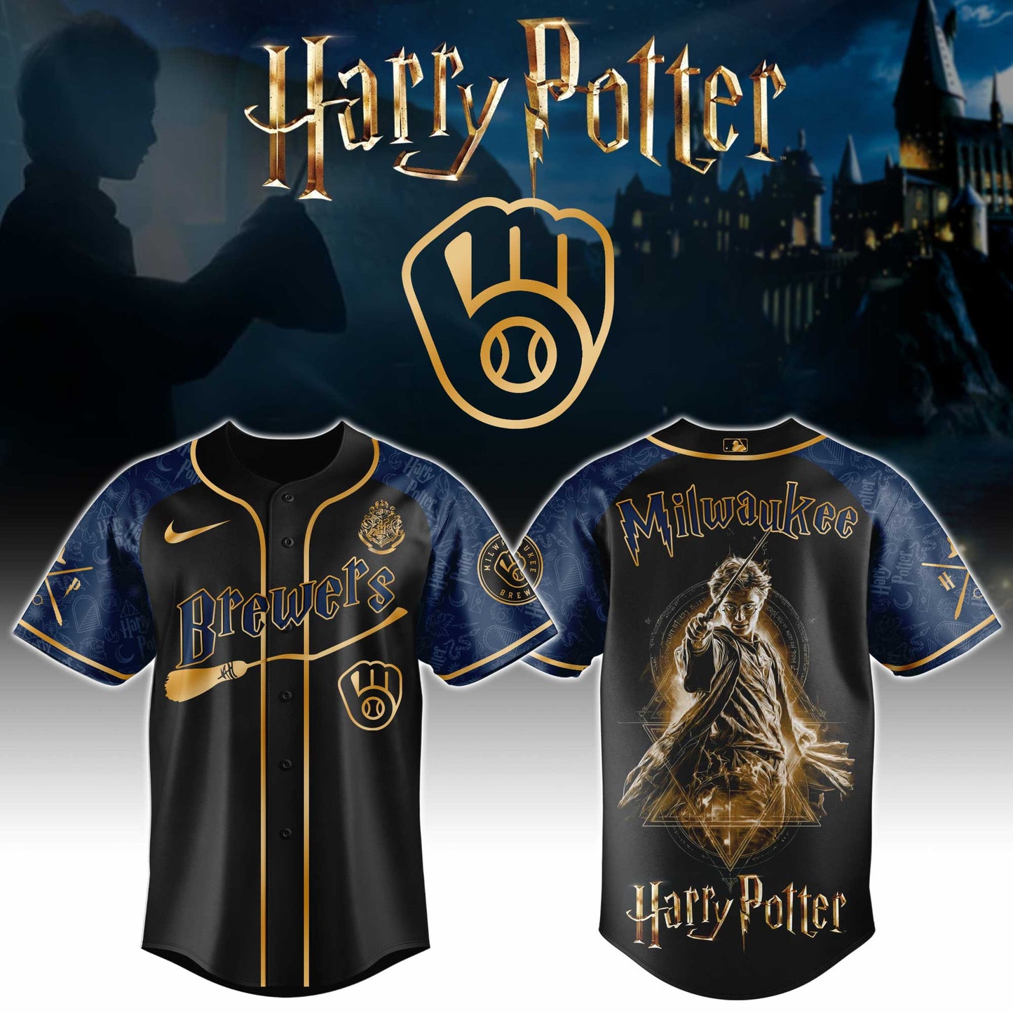 MLB x MIL H Potter Baseball Jersey HLP HLPHUONG