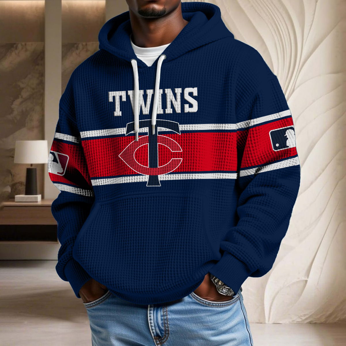 MLB x MIN Waffle Hoodie HLP HLPHUONG