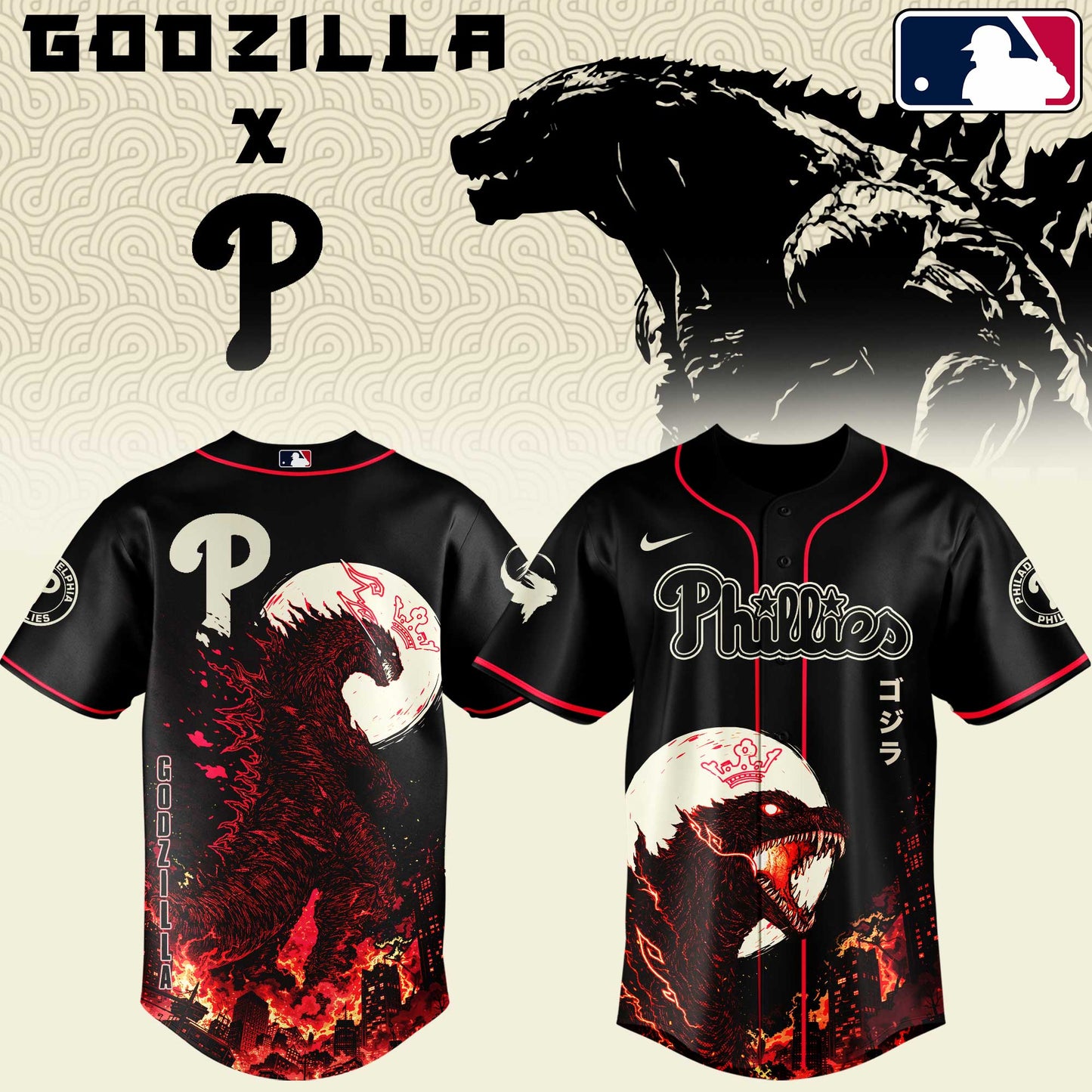 MLB x PHI Monster Baseball Jersey HLP HLPHUONG