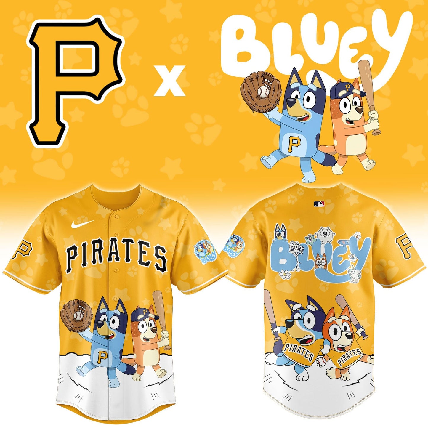 MLB x PIT Bluey Baseball Jersey HLP HLPHUONG
