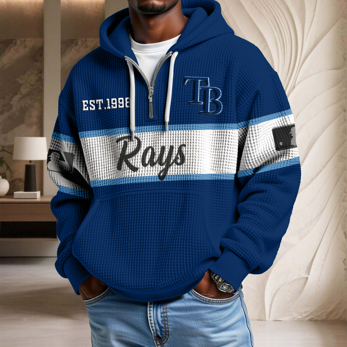 MLB x TBR EST Waffle Half Zip Hoodie HLP HLPHUONG