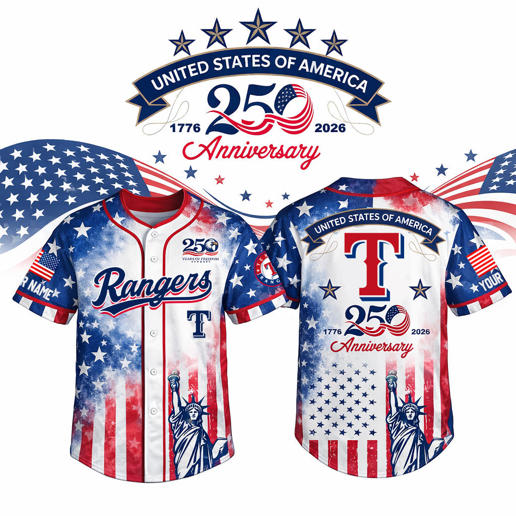 MLB x TEX US 250th Anniversary Baseball Jersey HLP HLPHUONG
