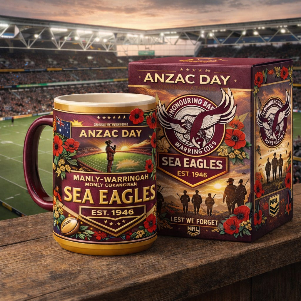 MSE x NRL ANZAC Day Commemorative Mug NAK NHT