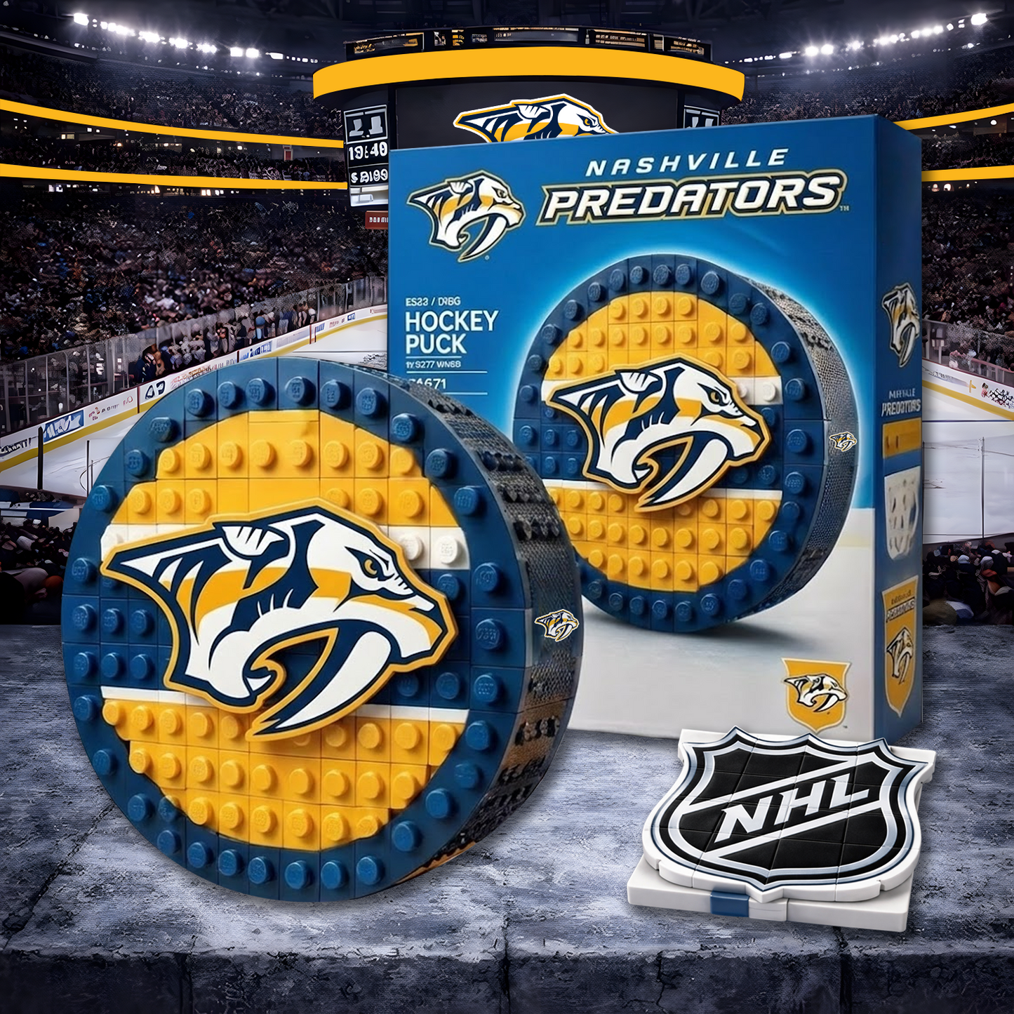 NAS X NHL Hockey Game Building Blocks NHT NAK