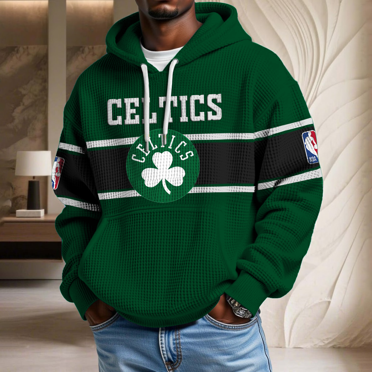 NBA x BOS Waffle Hoodie HLP HLPHUONG