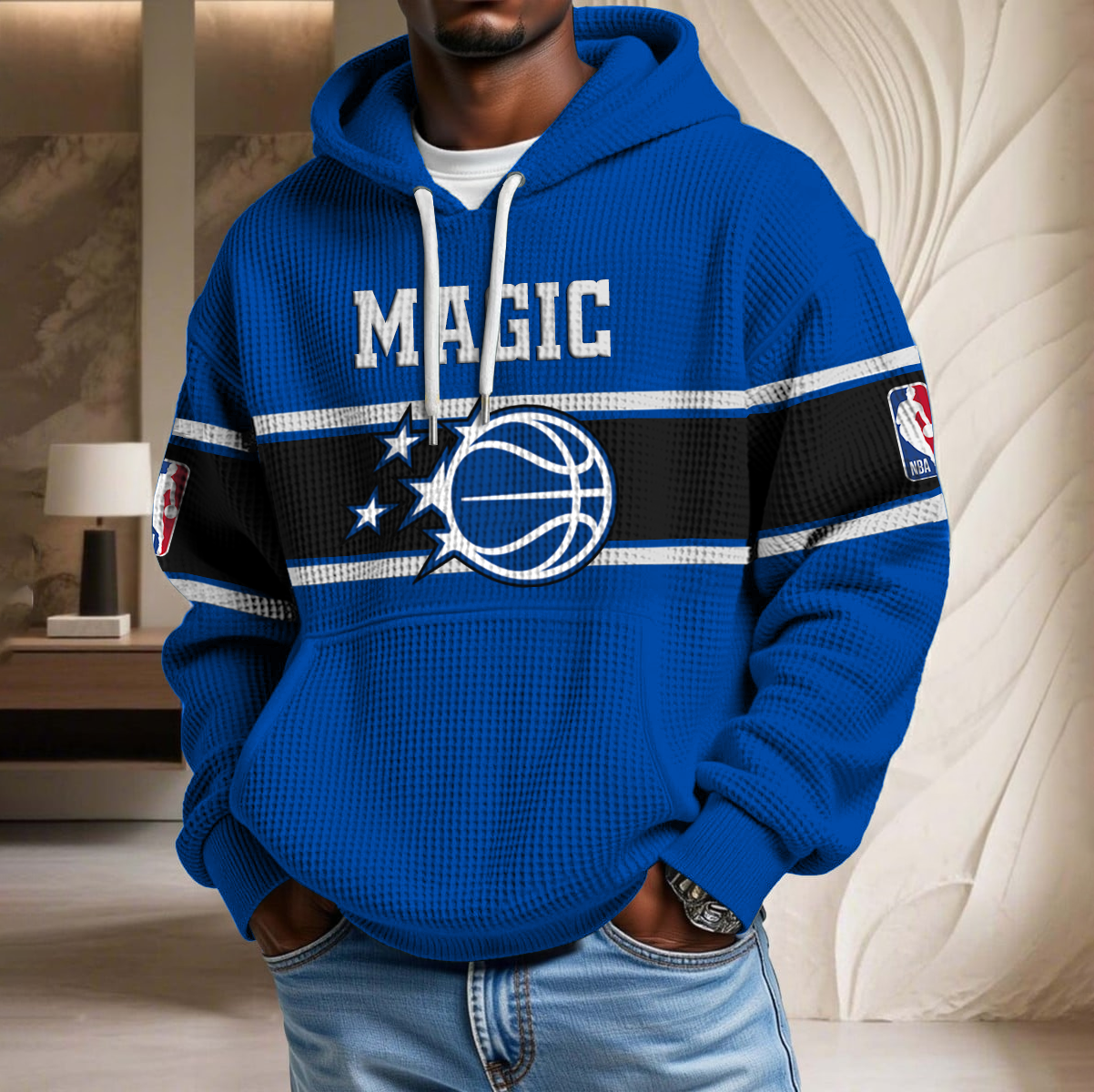 NBA x ORL Waffle Hoodie HLP HLPHUONG