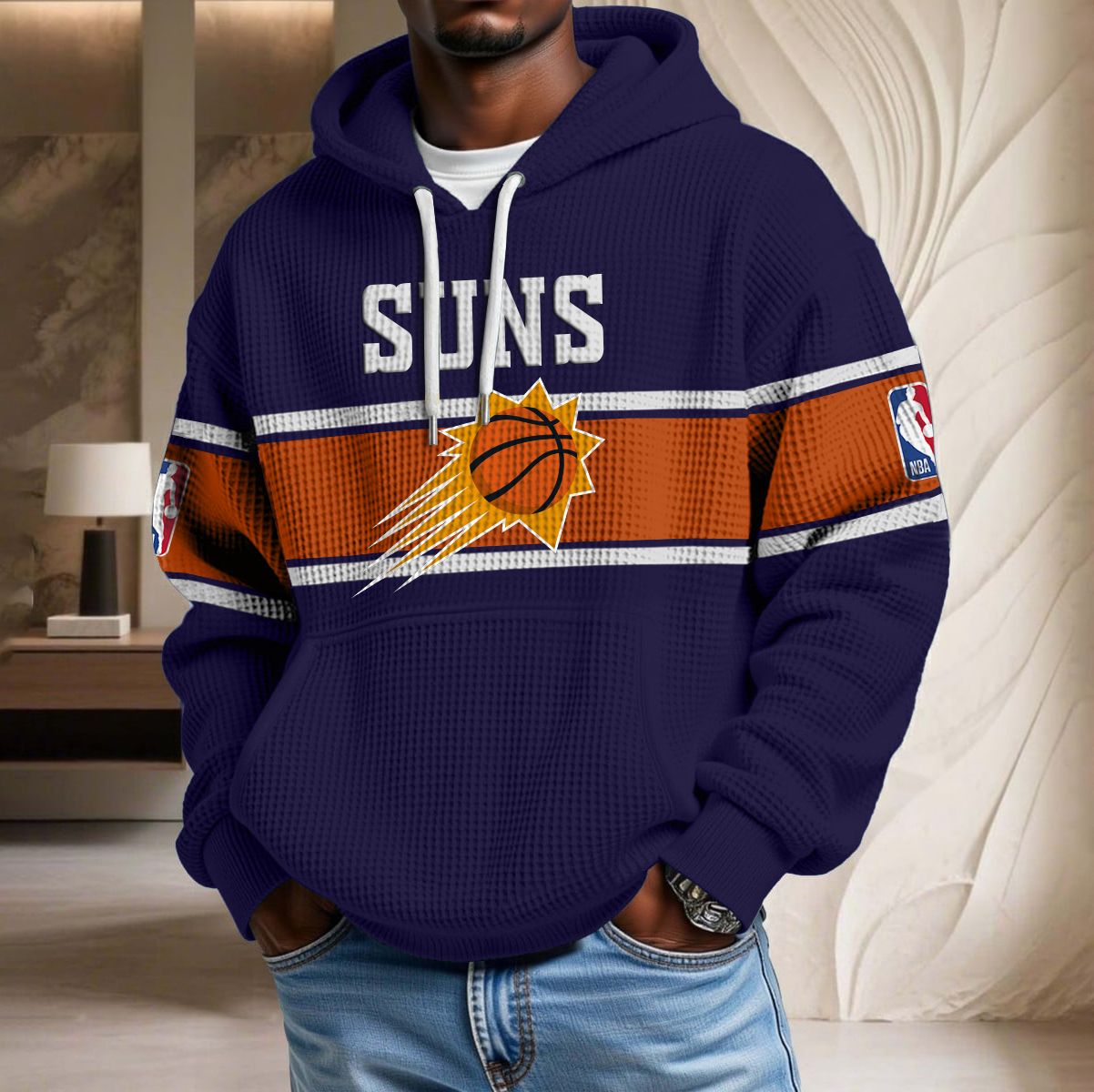 NBA x PHO Waffle Hoodie HLP HLPHUONG