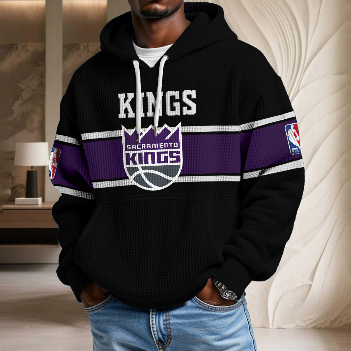 NBA x SAC Waffle Hoodie HLP HLPHUONG