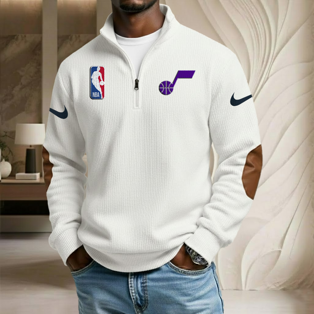 NBA x UTA Sport Team Stand Collar Half-zip Sweatshirt HLP HLPHUONG