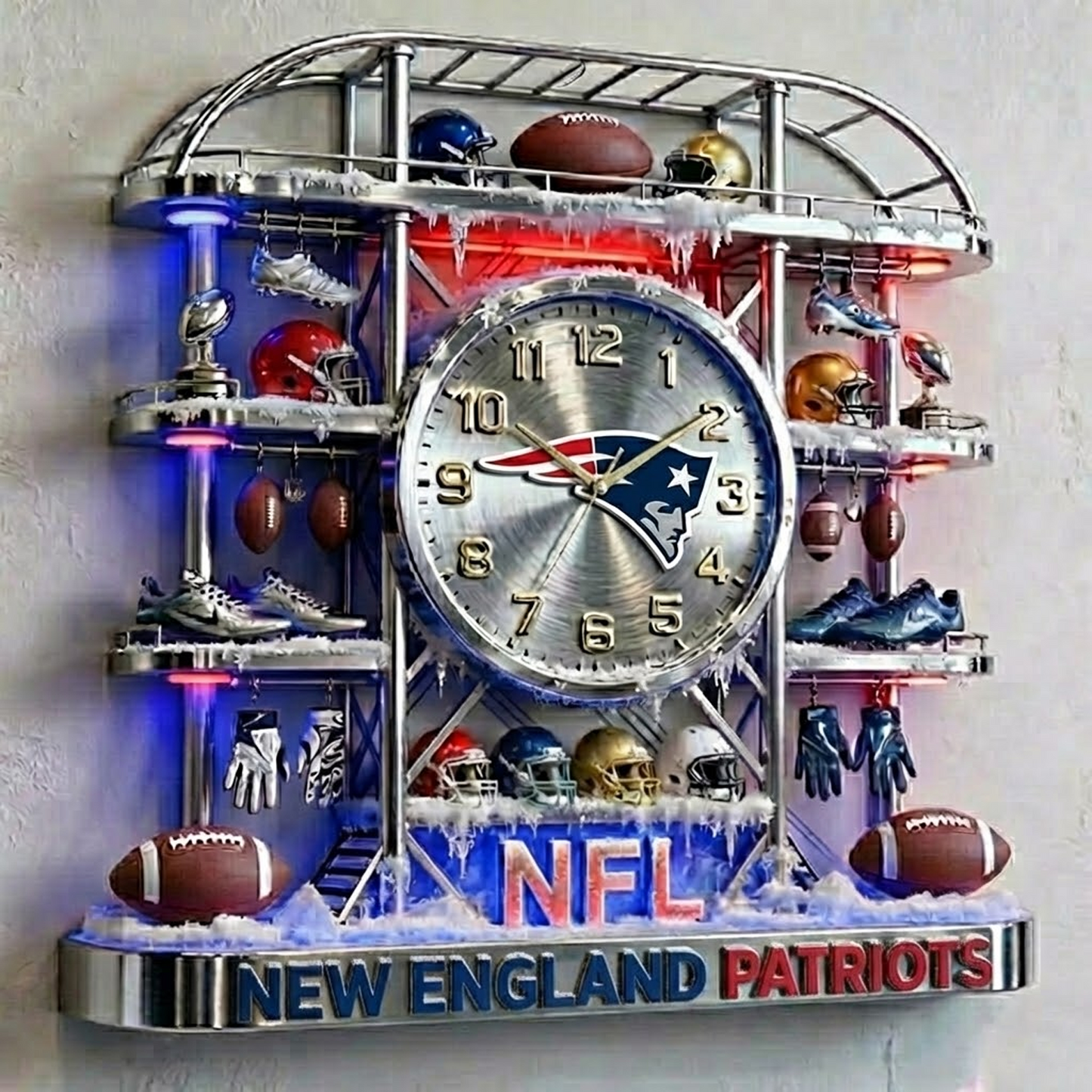 NE X NFL Arctic Stadium Timepiece 1301 NAK NHT