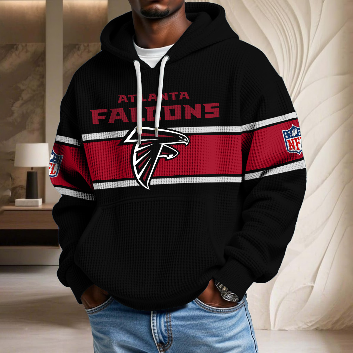 NFL x ATL Black Version Waffle Hoodie HLP HLPHUONG