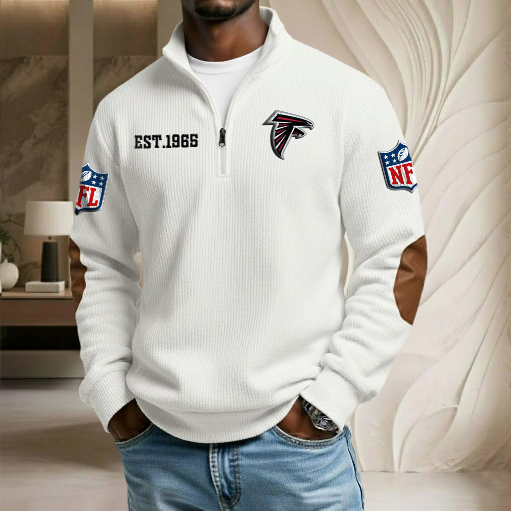 NFL x ATL EST Stand Collar Half-zip Sweatshirt HLP HLPHUONG