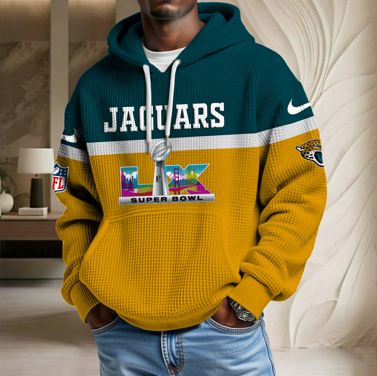 NFL x JAX SB LX Waffle Hoodie HLP HLPHUONG