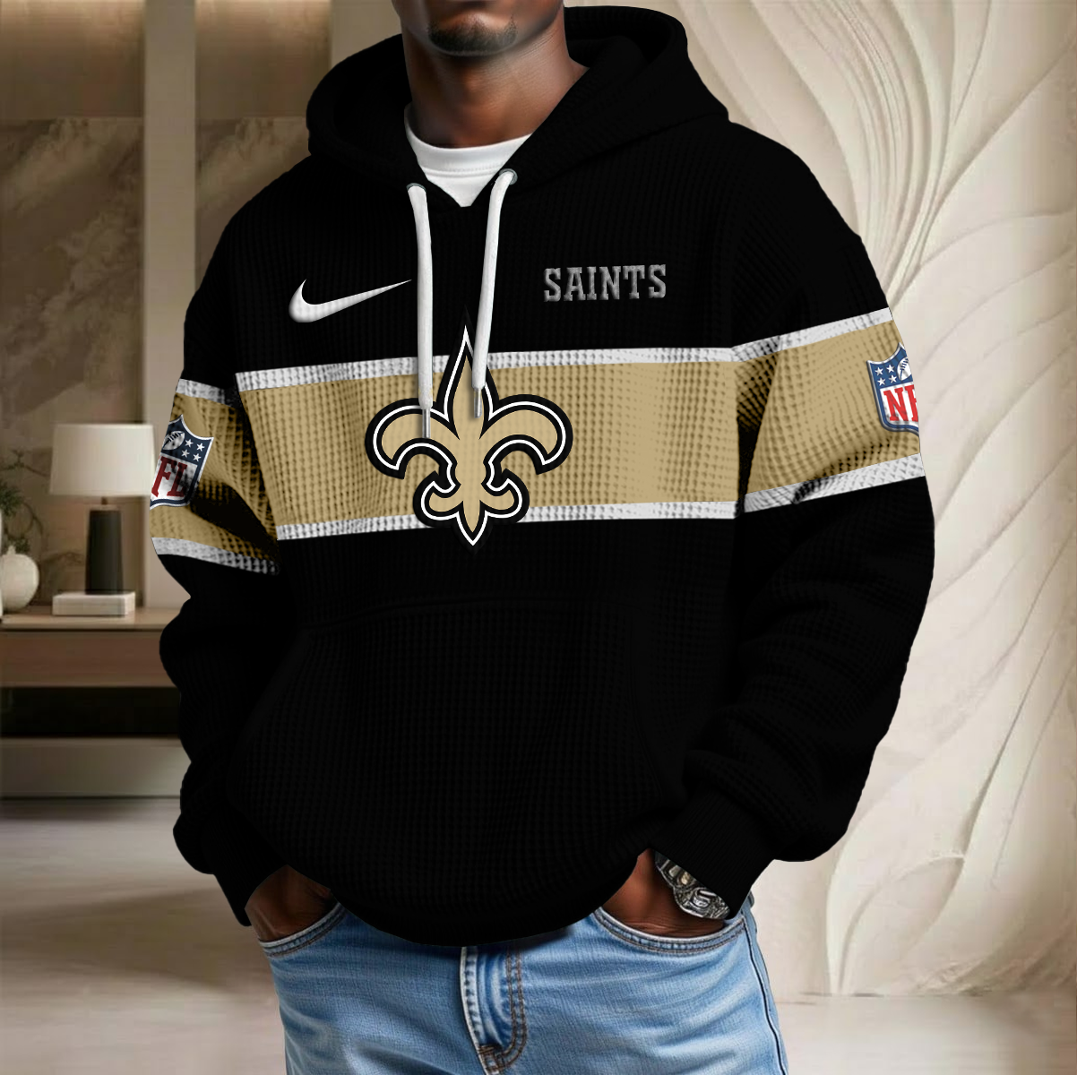 NFL x NO Team Waffle Hoodie HLP HLPHUONG