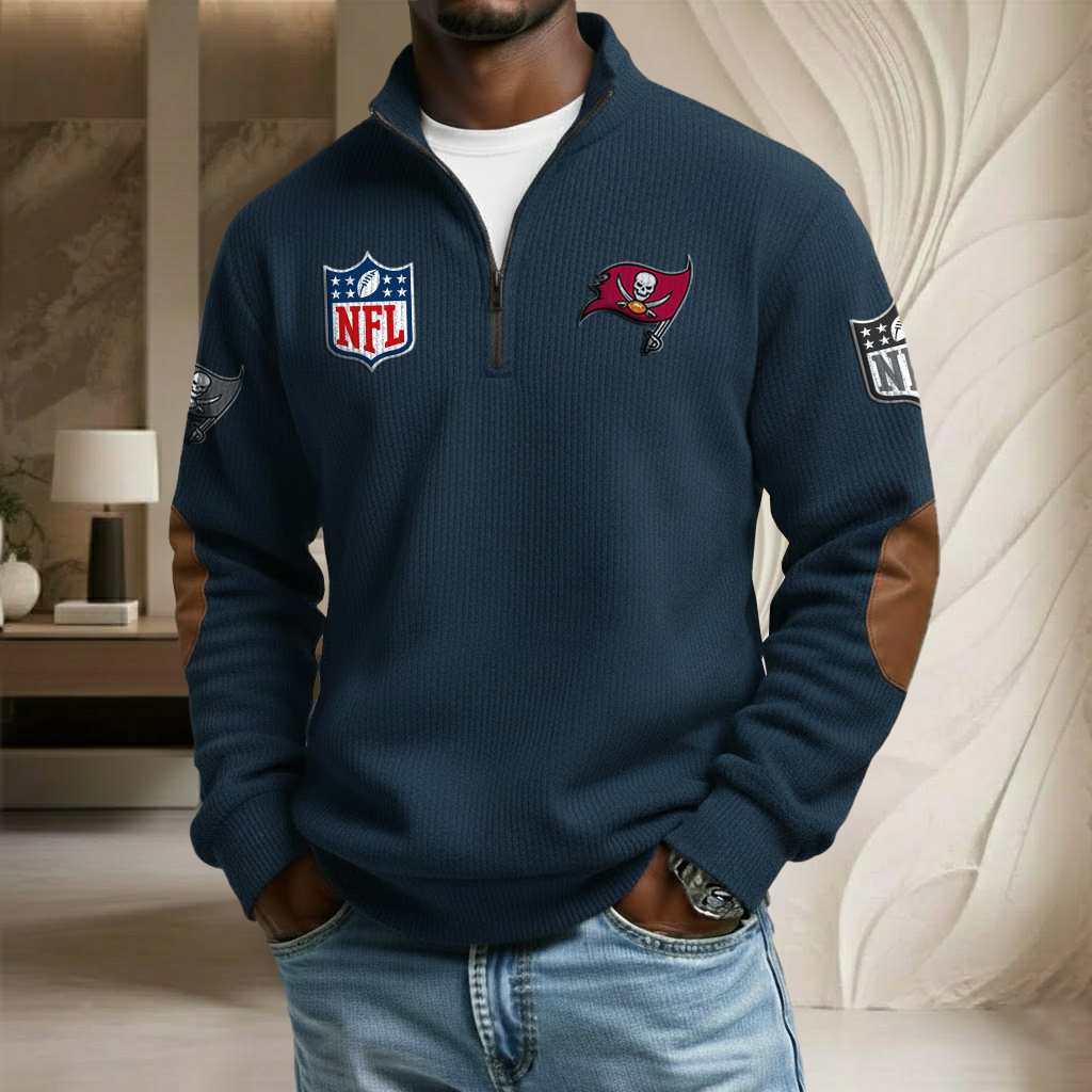 NFL x TB Stand Collar Half-zip Sweatshirt HLP HLPHUONG