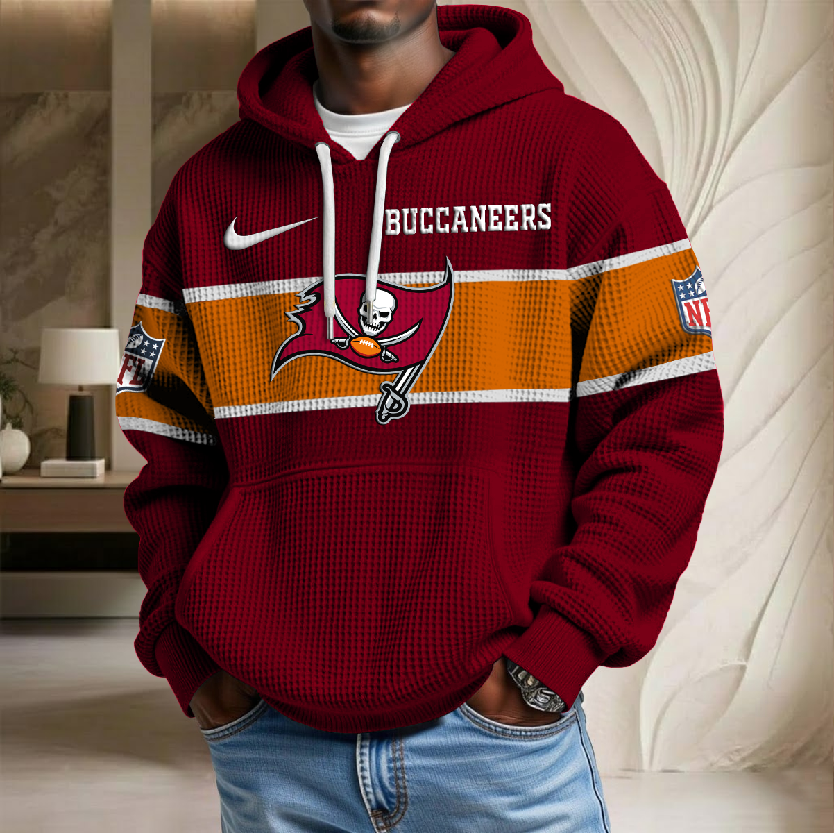 NFL x TB Team Waffle Hoodie HLP HLPHUONG