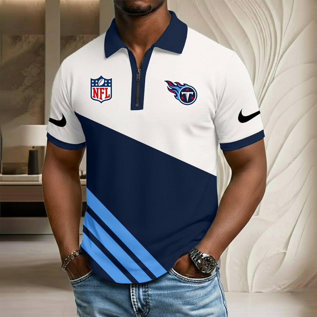 NFL x TEN Sport Zip Polo Golf Shirt HLP HLPHUONG