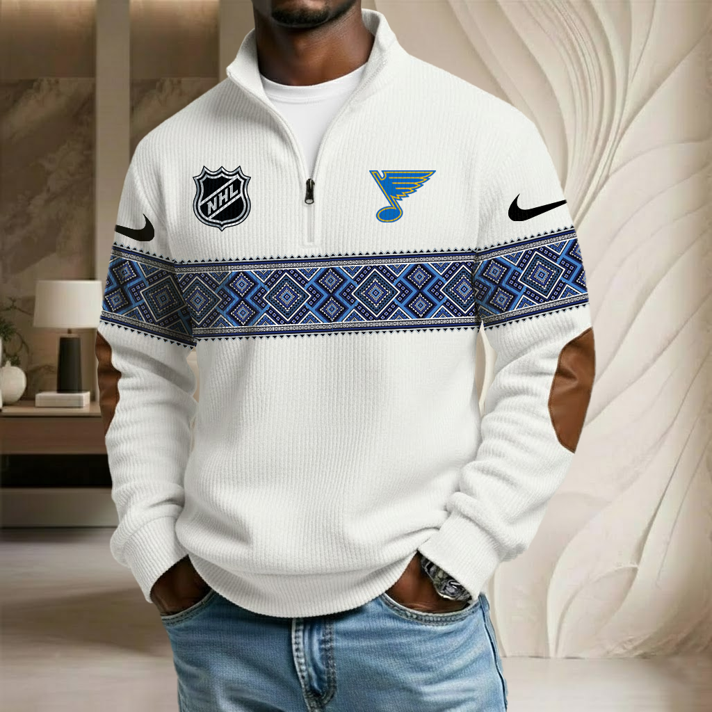 NHL x SLB Stand Collar Half-zip Sweatshirt HLP HLPHUONG