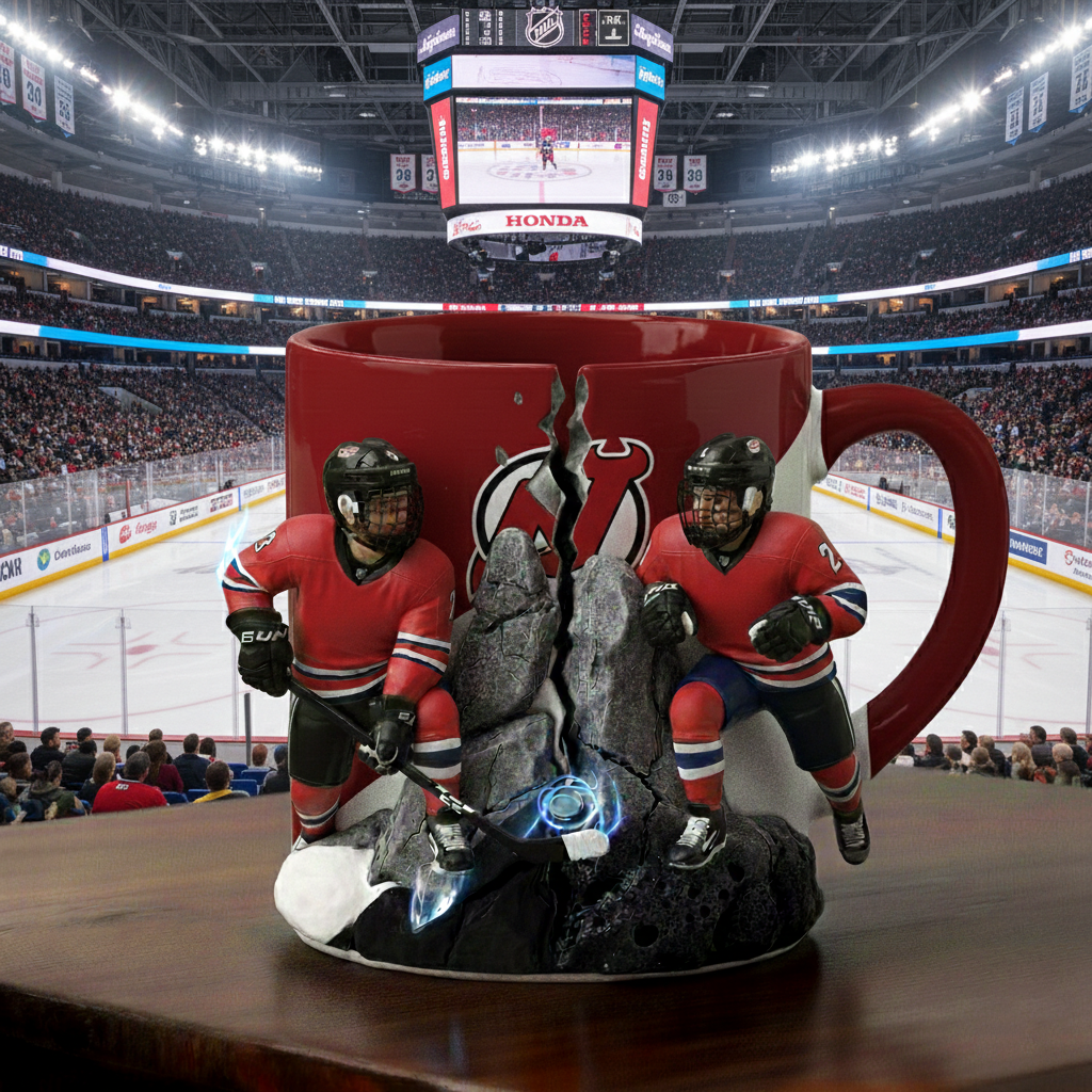 NJD x NHL Clash Mug - Personalized Gifts NAK CTKT