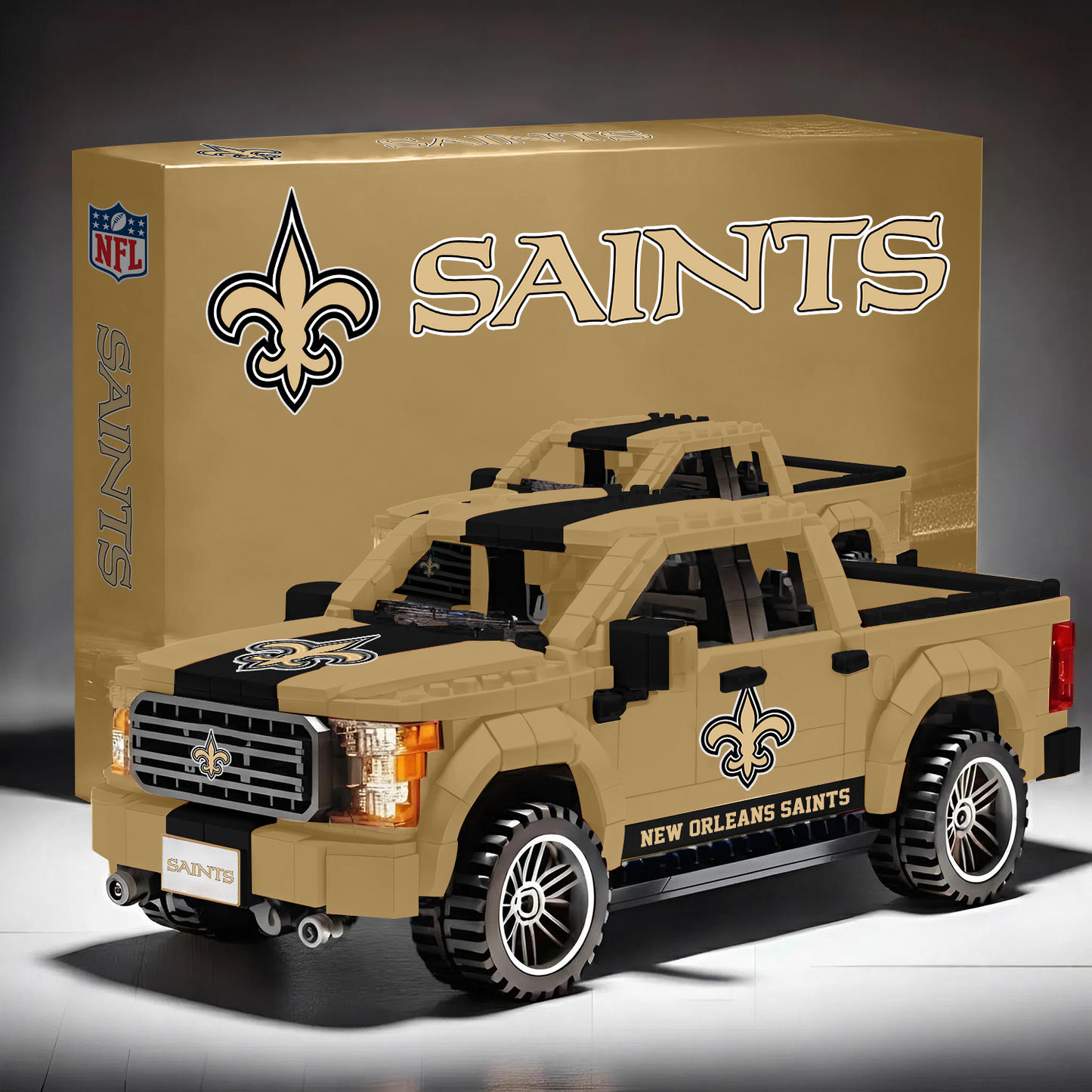 NO X NFL 3D Racing Truck Model Building Block Set NAK NHT