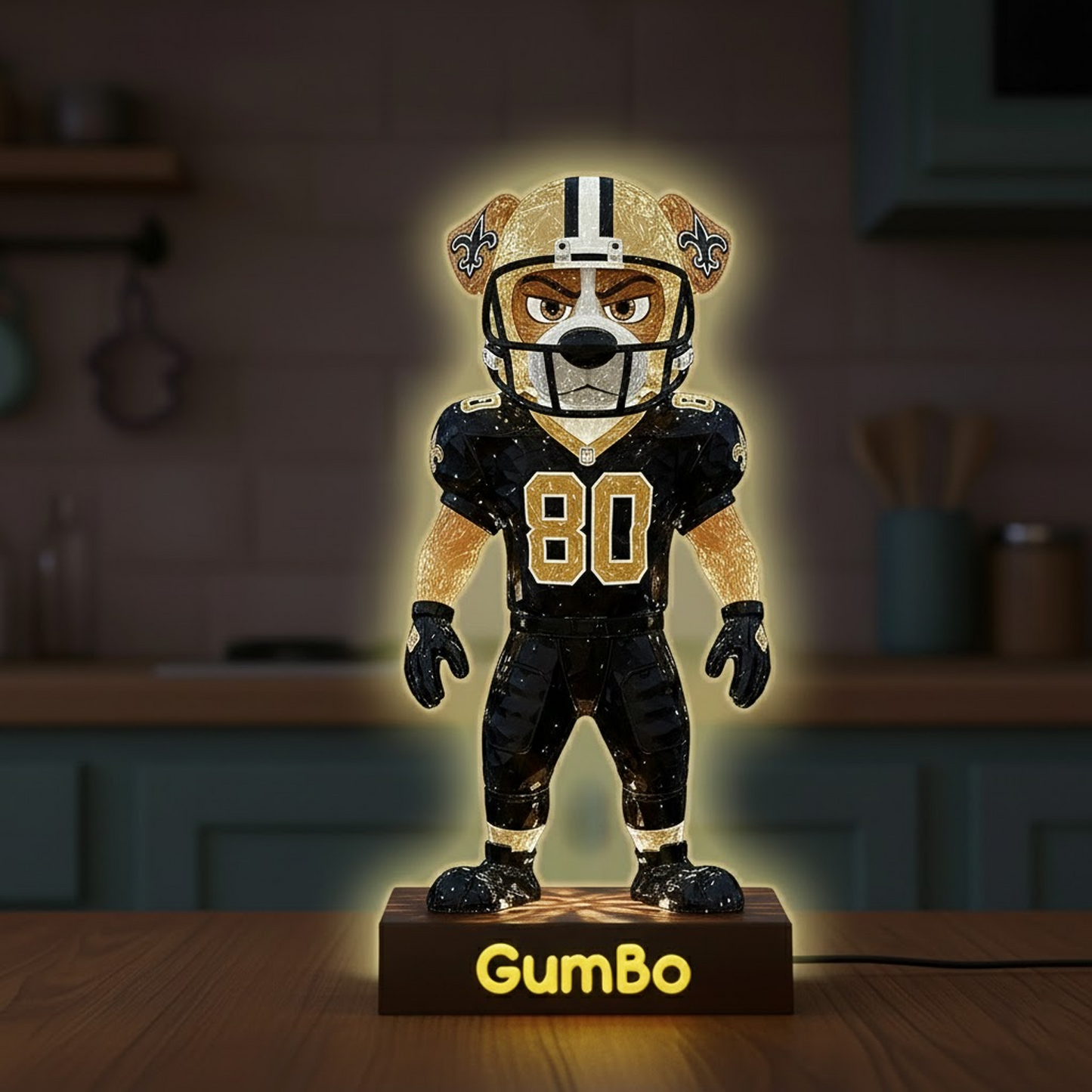 NO X NFL Funny Characters Acrylic Light Box - Personalized Gifts NAK NHT