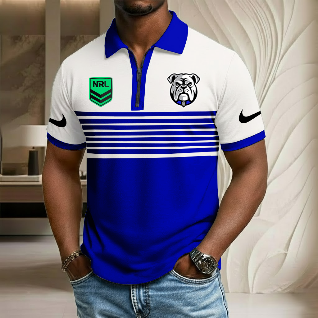 NRL x CBB Sport Zip Polo Golf Shirt HLP 250226 HLPHUONG