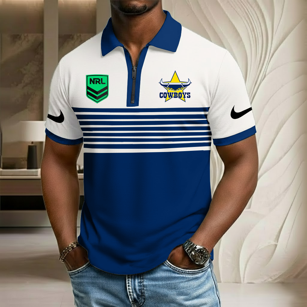 NRL x NQC Sport Zip Polo Golf Shirt HLP 250226 HLPHUONG