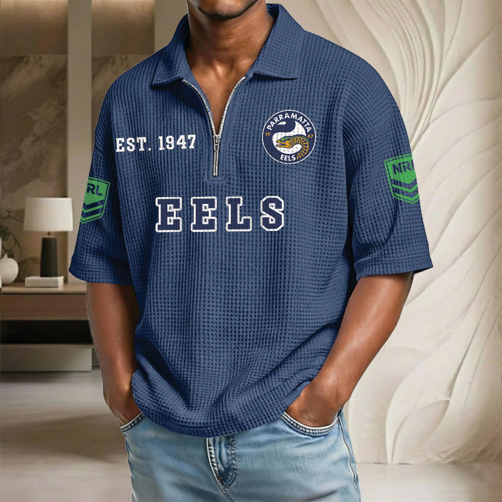 NRL x PE EST Waffle Half-Zip Polo Shirt HLP HLPHUONG