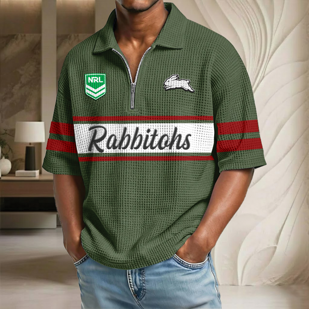NRL x SSR Waffle Half-Zip Polo Shirt HLP HLPHUONG