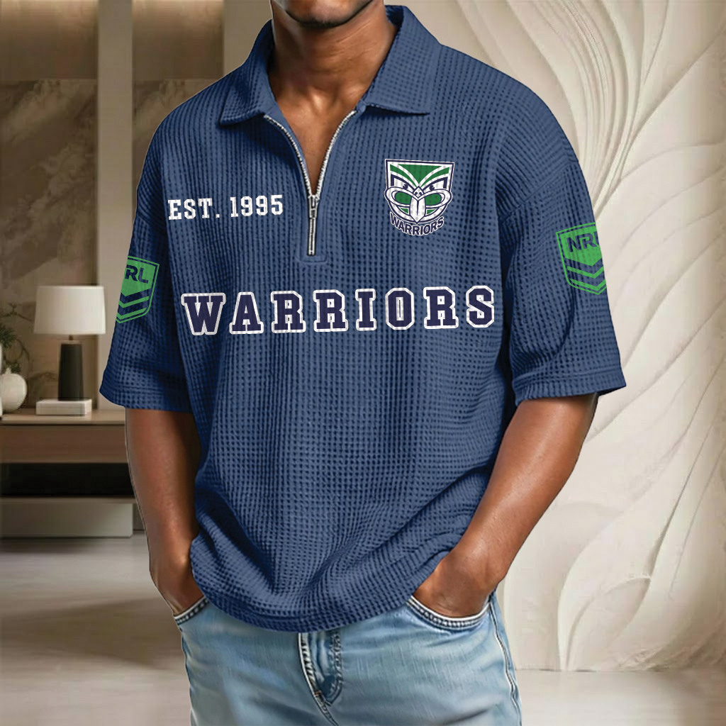NRL x WA EST Waffle Half-Zip Polo Shirt HLP HLPHUONG