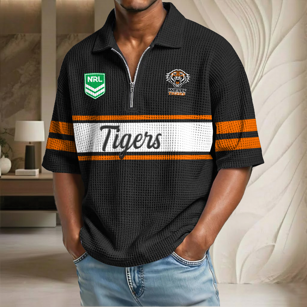 NRL x WT Waffle Half-Zip Polo Shirt HLP HLPHUONG