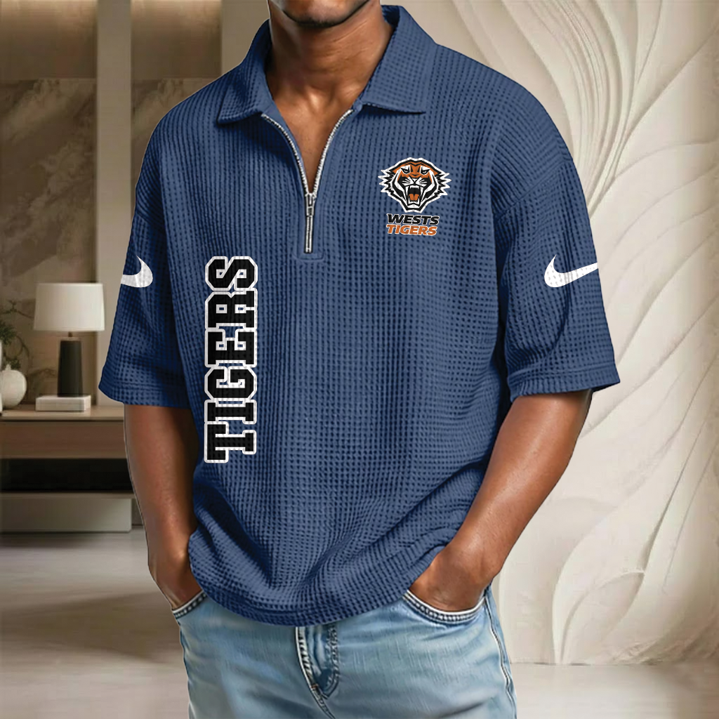 NRL x WT Waffle Half-Zip Polo Shirt HLP HLPHUONG
