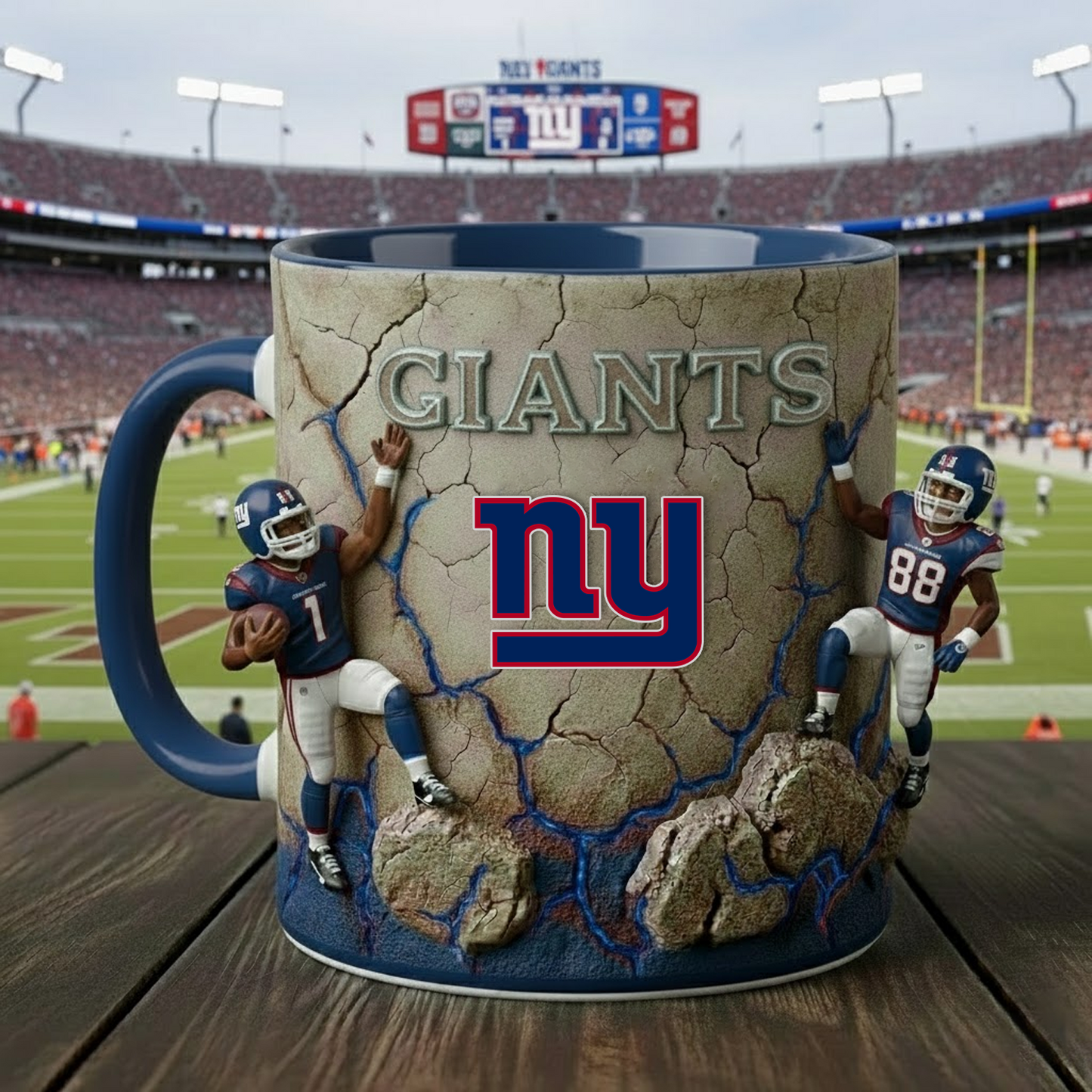 NYG X NFL Coffee Accent Mug - Personalized Gifts NAK NHT
