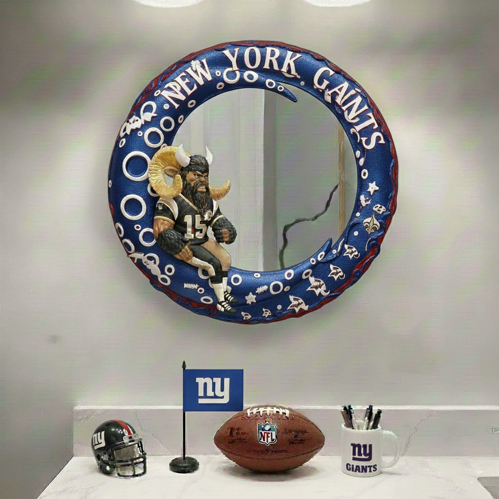 NYG x NFL Moonlit Custom Shaped Mirror - Personalized Gifts NAK CTKT