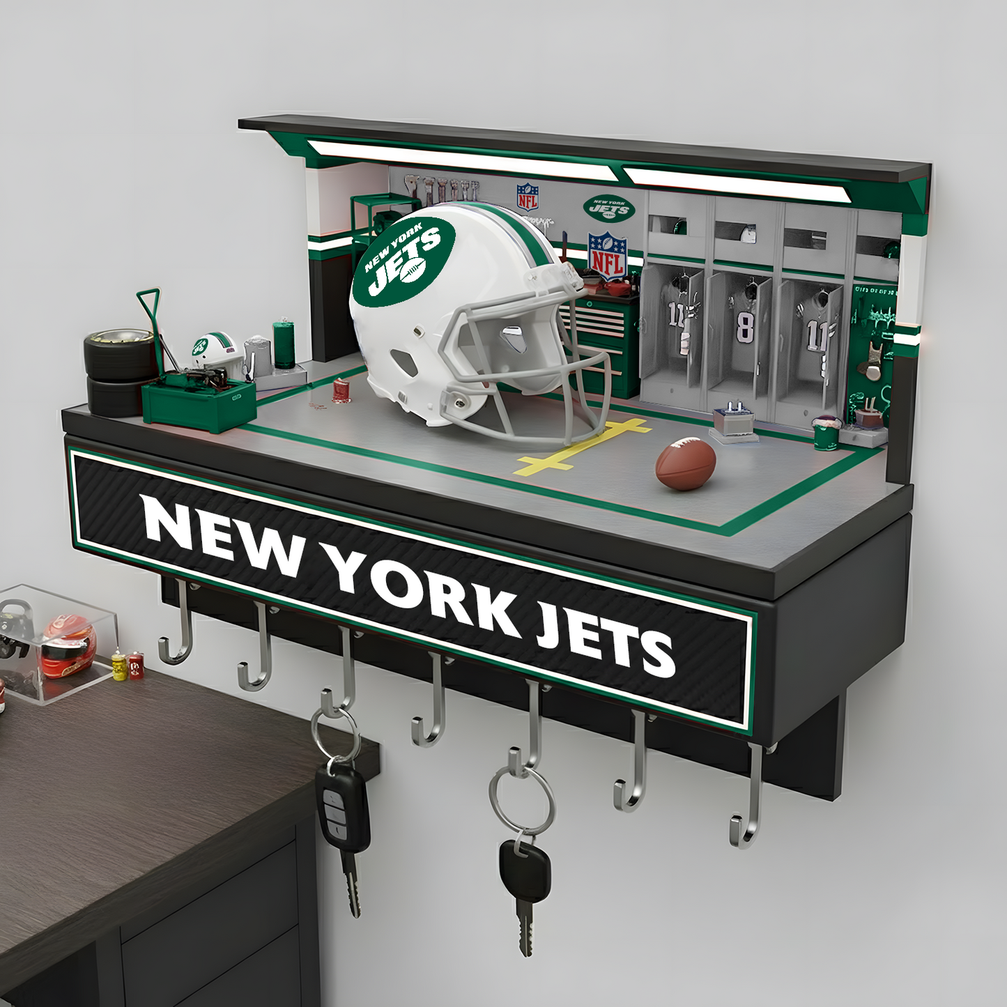 NYJ X NFL Decorative key holder in a sporty style NAK NHT